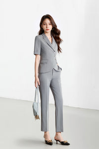 2442 Summer refreshing style, lightweight women's suit set