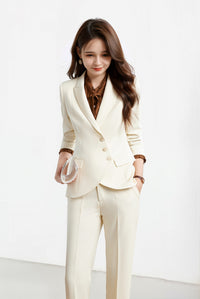 2443 Gentle and intellectual style, small suit set