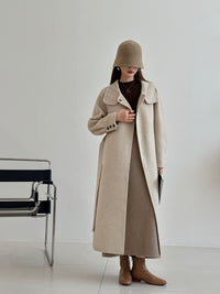 Elegant A-Line Wool Coat