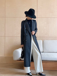 Elegant Reversible Wool Coat