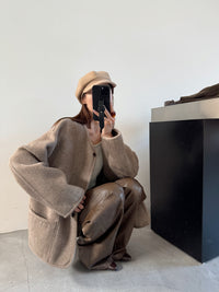 Soft Cashmere Blend Warm Coat