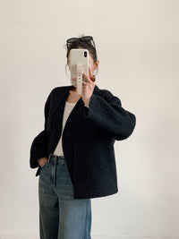 Elegant Belted Wool Coat for Women