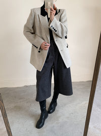 Korean Loose Fit Casual Wool Coat
