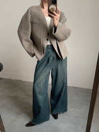 Lapel Belted Mid-Length Coat